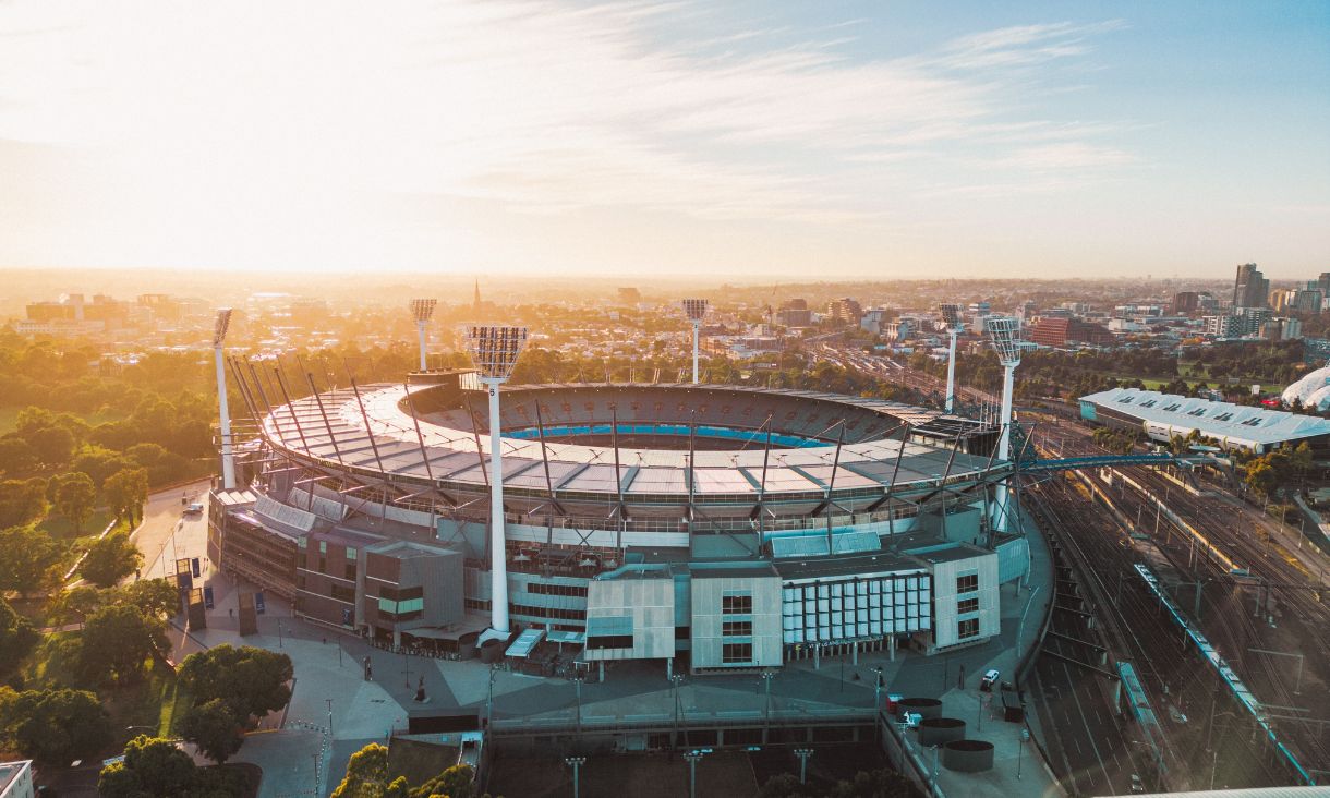 Arial shot of the MCG