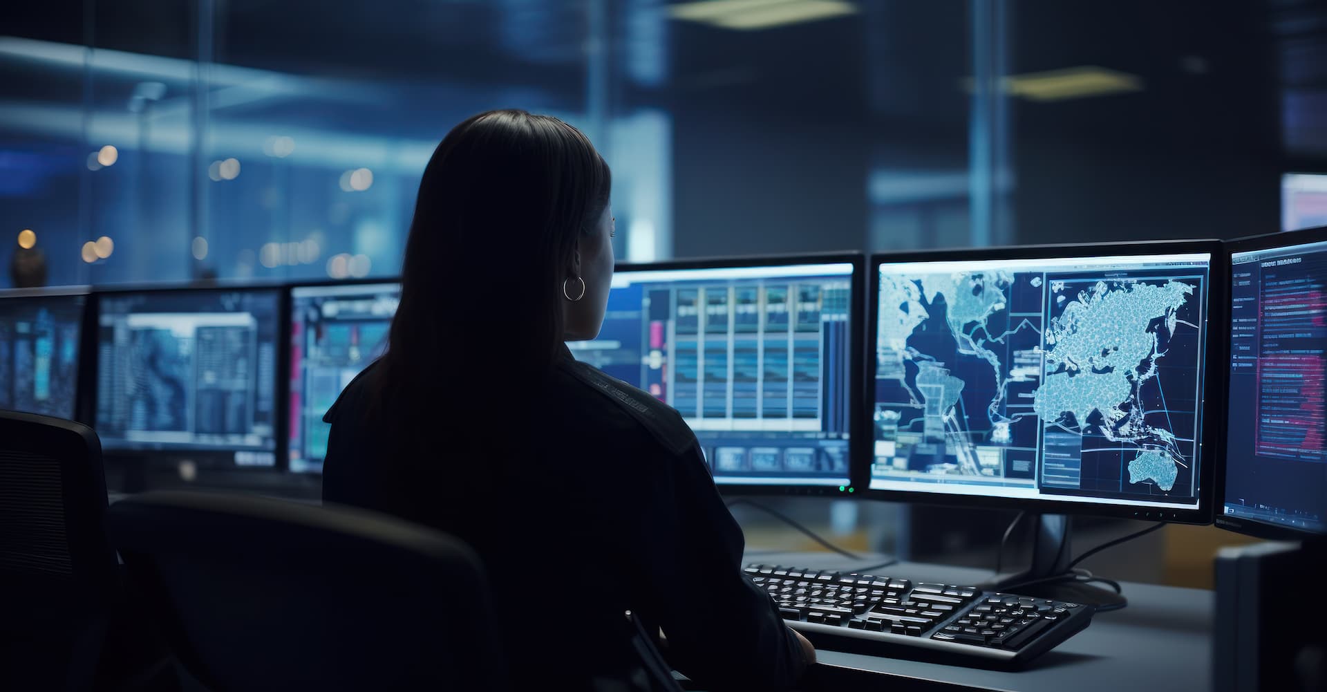  IT professional working on a cybersecurity solution 