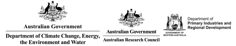 logos for the Australian Government Research Council, ZYMO research and Tea Composition