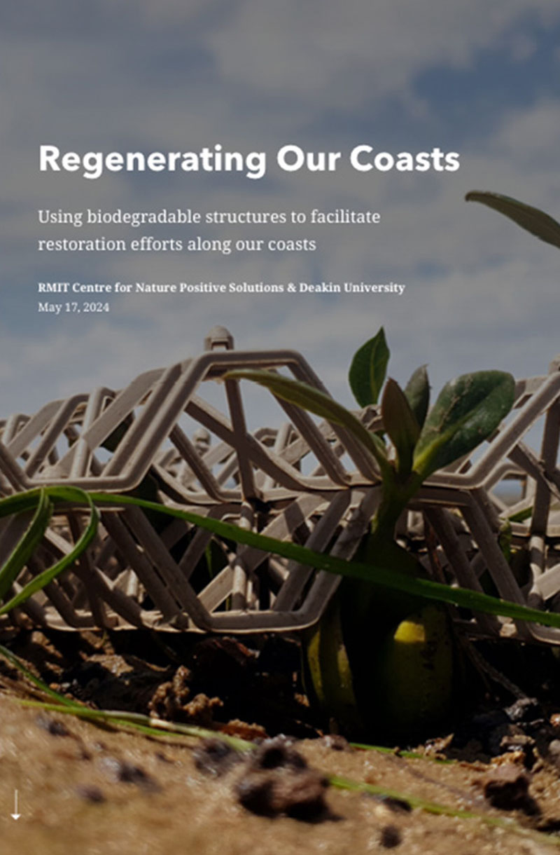 Cover page of Regenerating Our Coasts