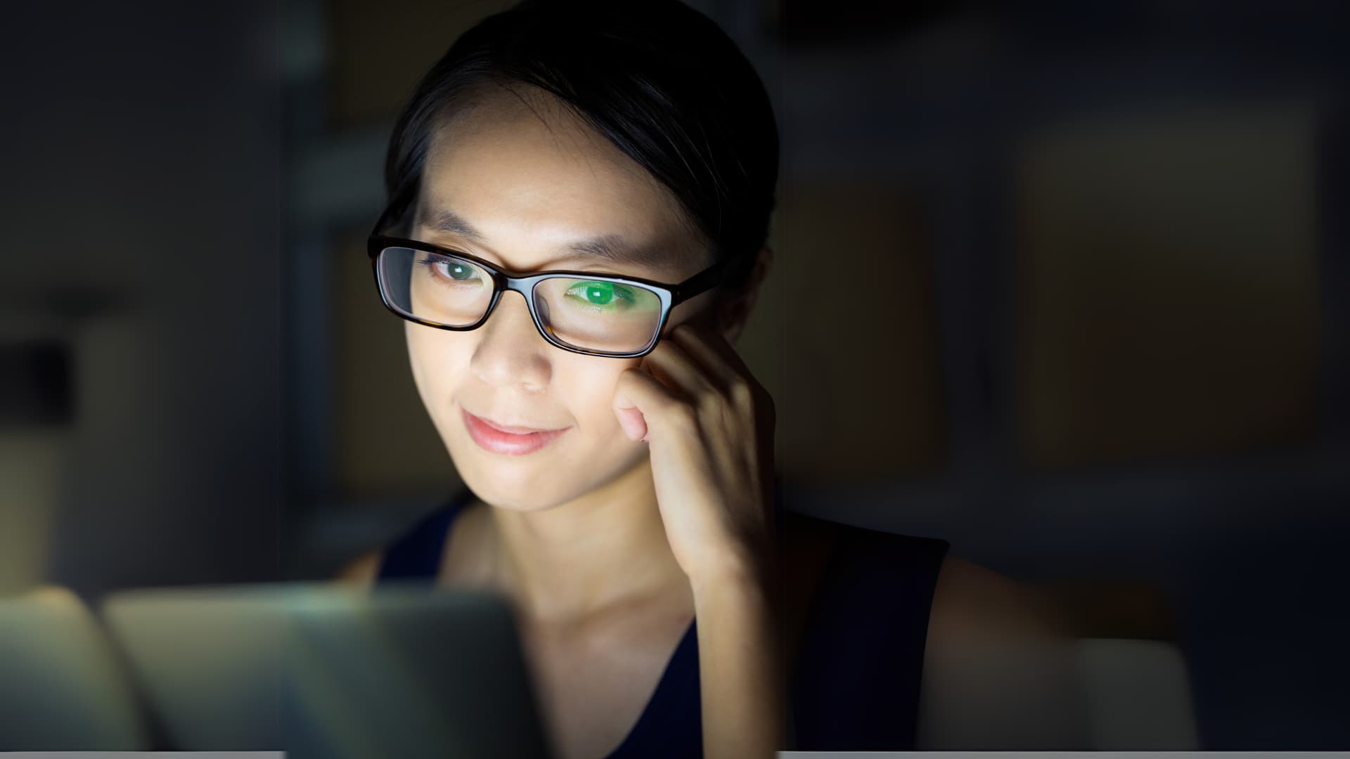 Person reading a book