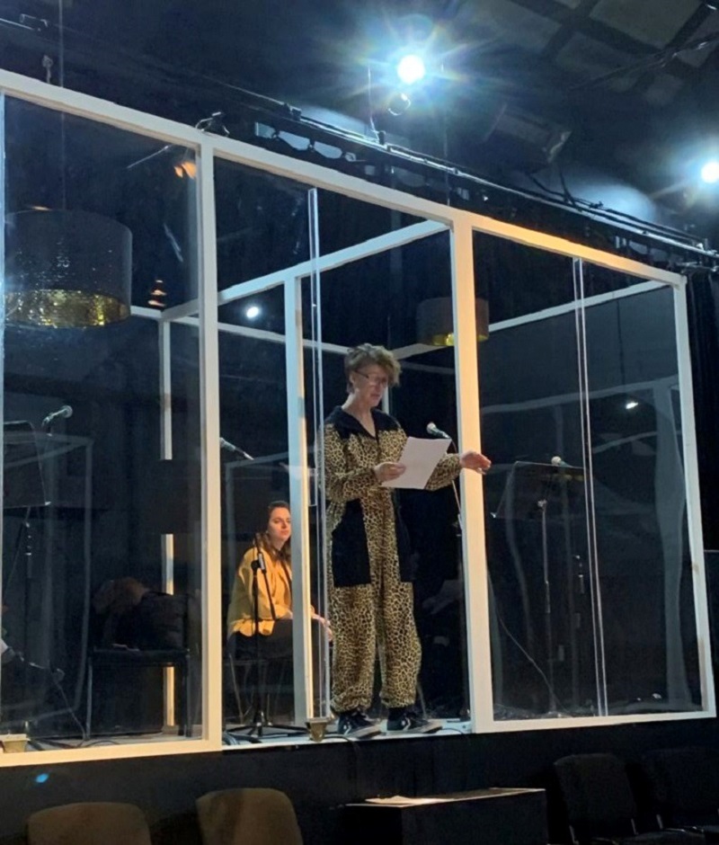 Performer Maude Davey and Composer Meta Cohen