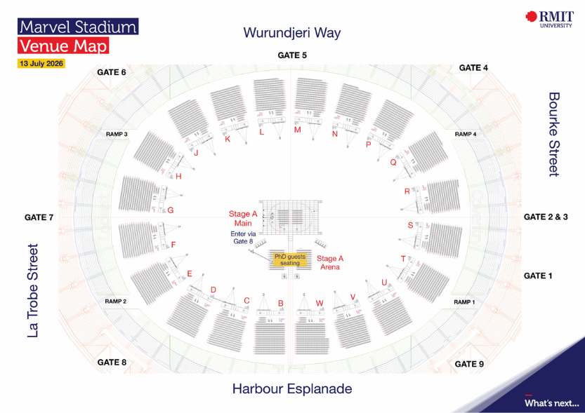 Marvel Stdium venue map june 2025