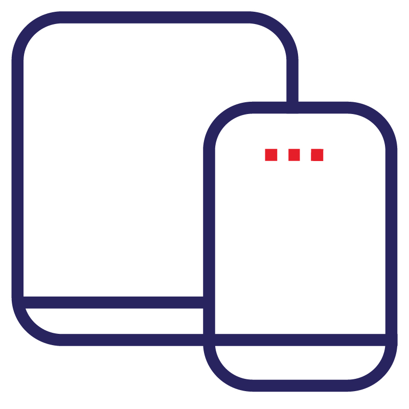 RMIT icon - devices (iPhone and Ipad).