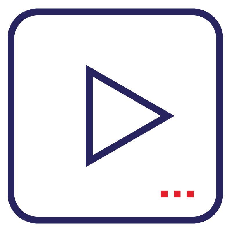 RMIT icon - play button.