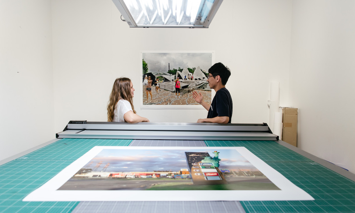 Student photography exhibition.