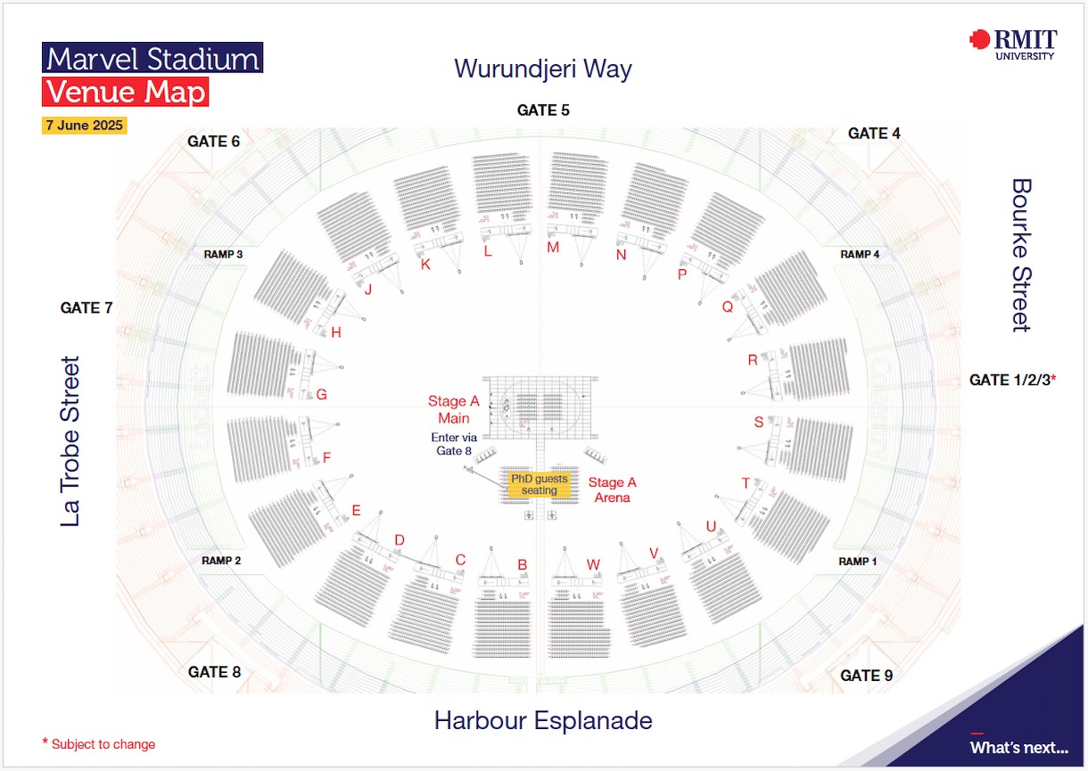 Marvel Stdium venue map june 2025