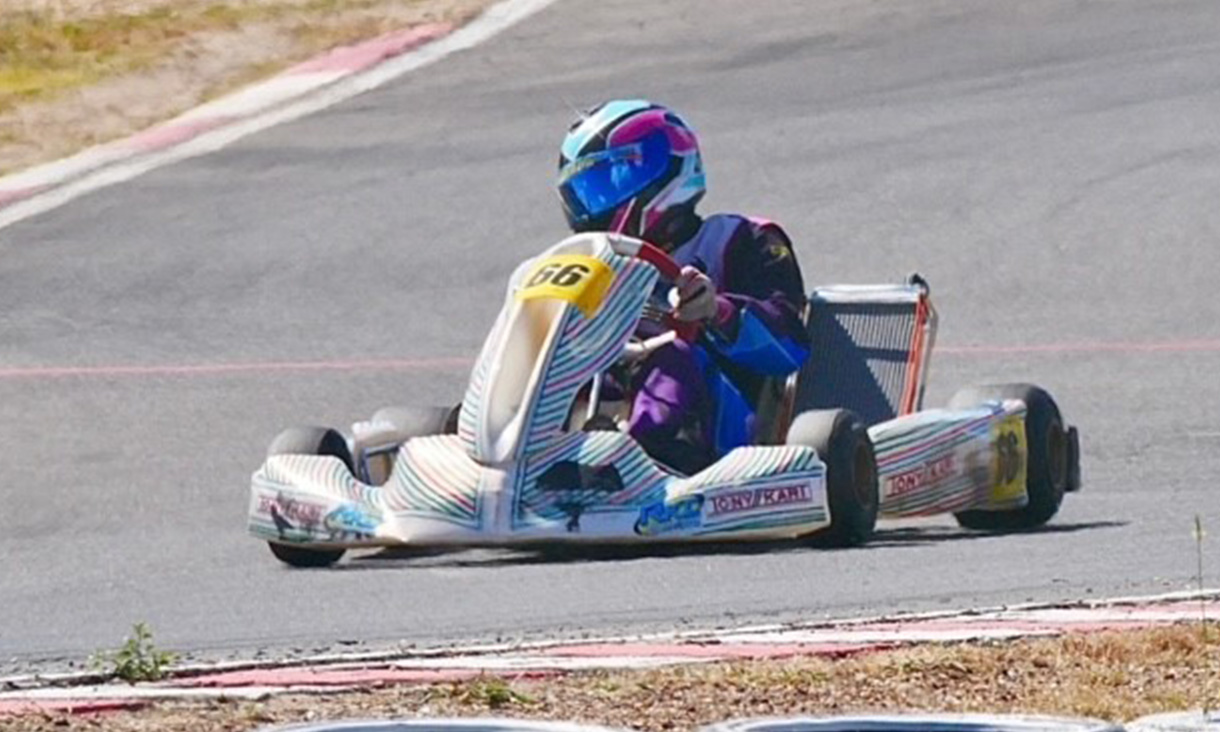 VE student Madi Bickerton in go kart