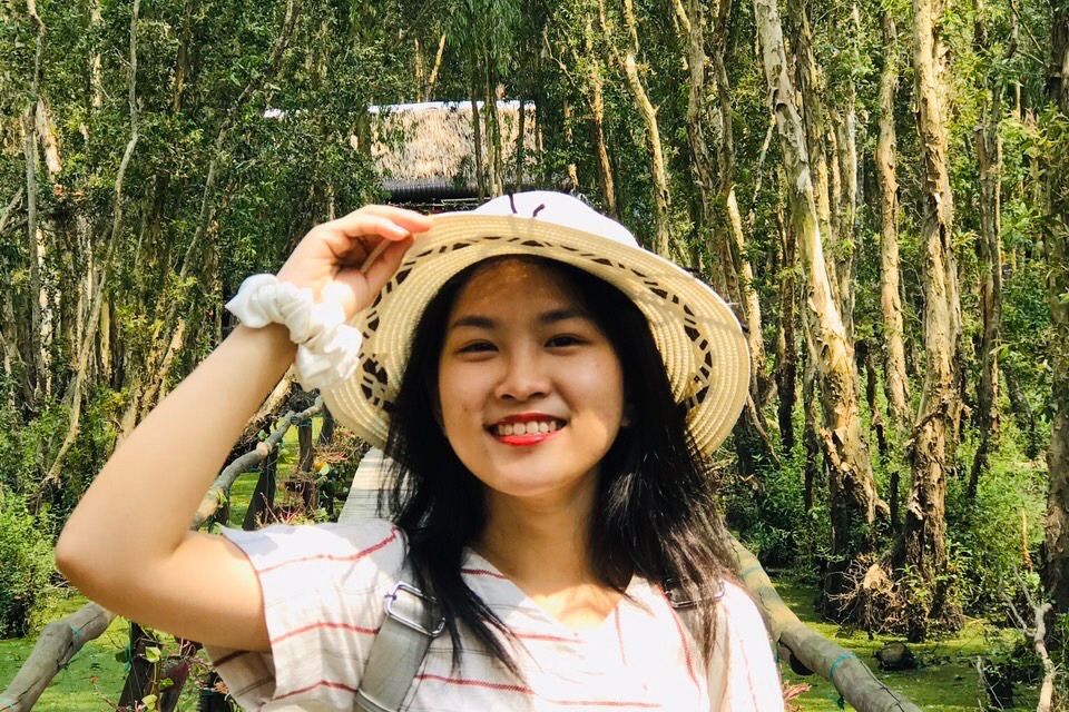 Anh tran (Sophie) smiling toward camera 