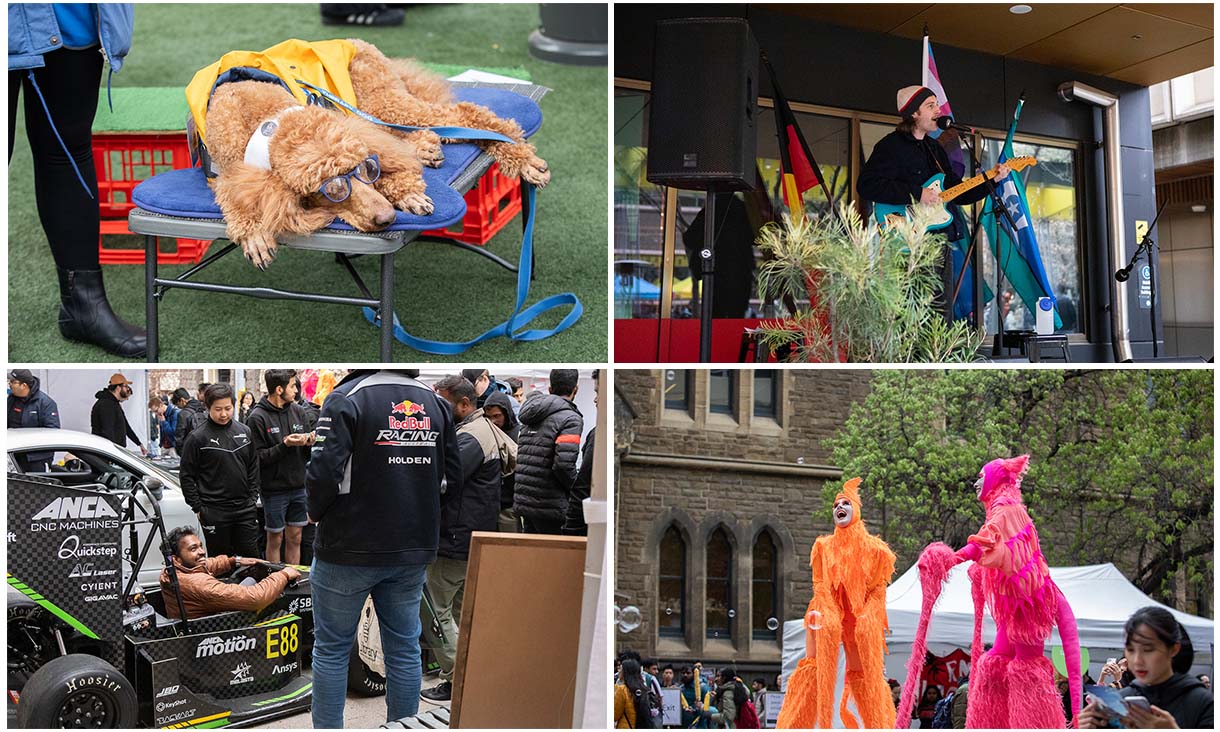 Four images from semester two Campus Fest.