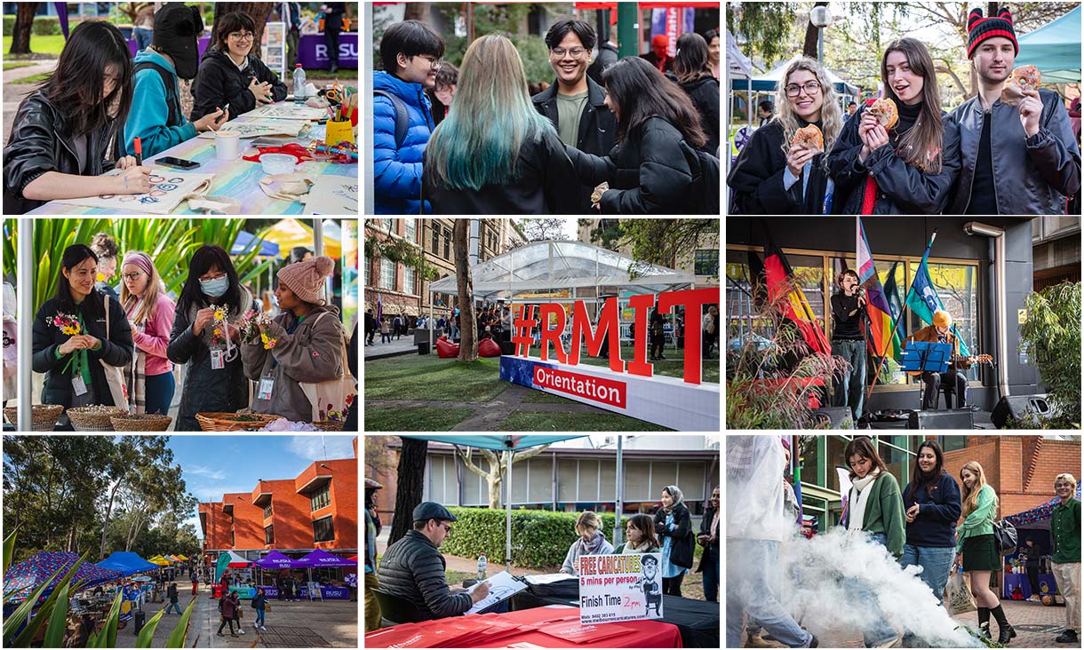 Nine photos from RMIT O Week events