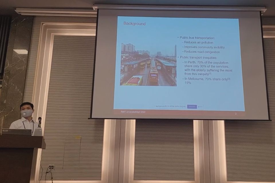 David Tedjopurnomo presenting at a conference