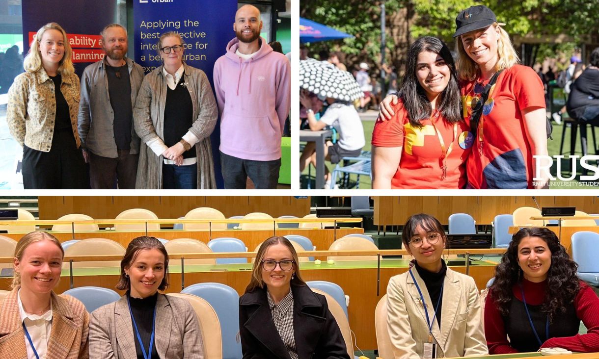 3 panel image of Hannah Rutherford