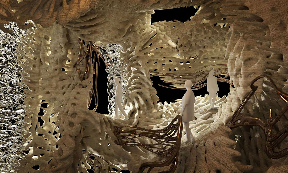 A project depicting interrelationship between generative design and AI machine learning processes