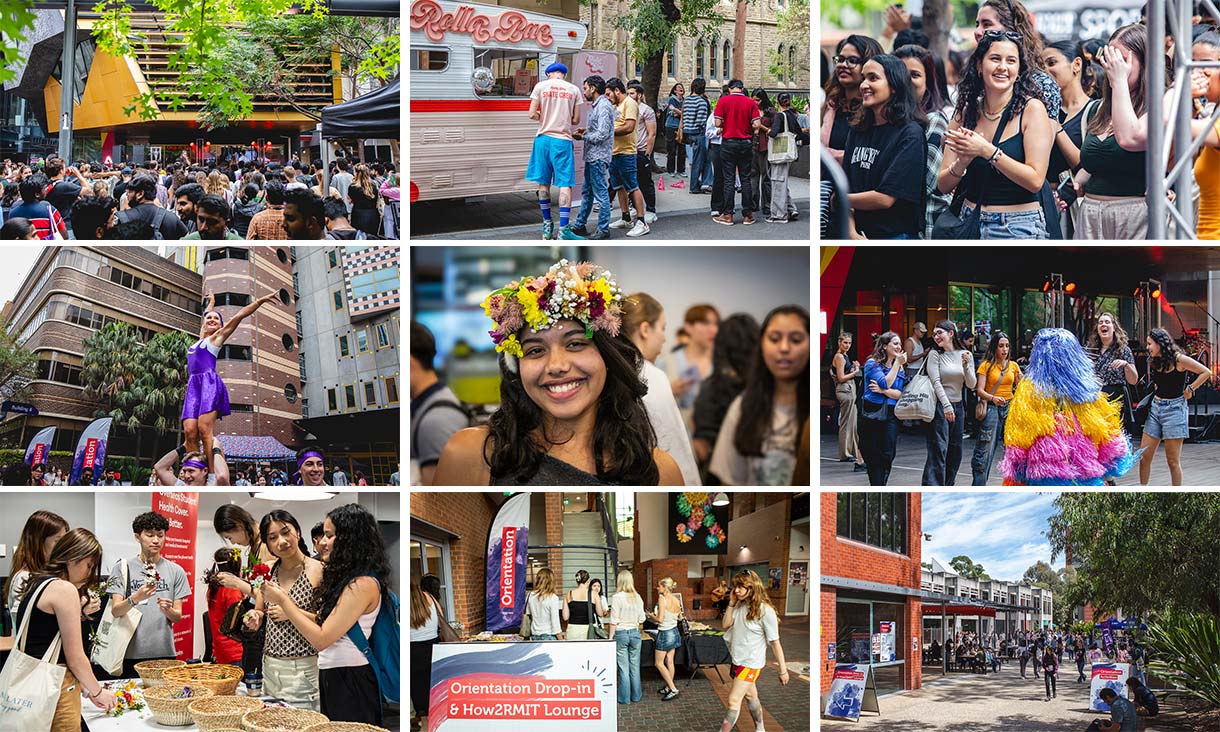 Nine photos from RMIT O Week events.
