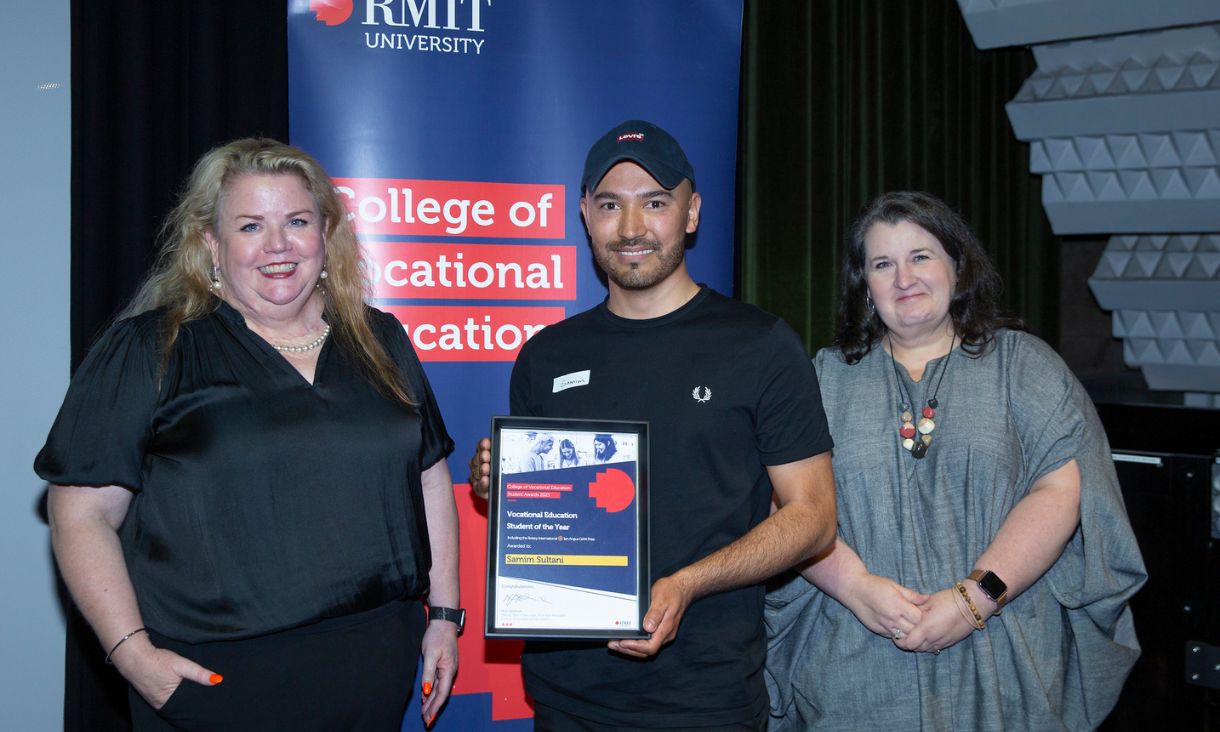 VE student of the year Samim Sultani