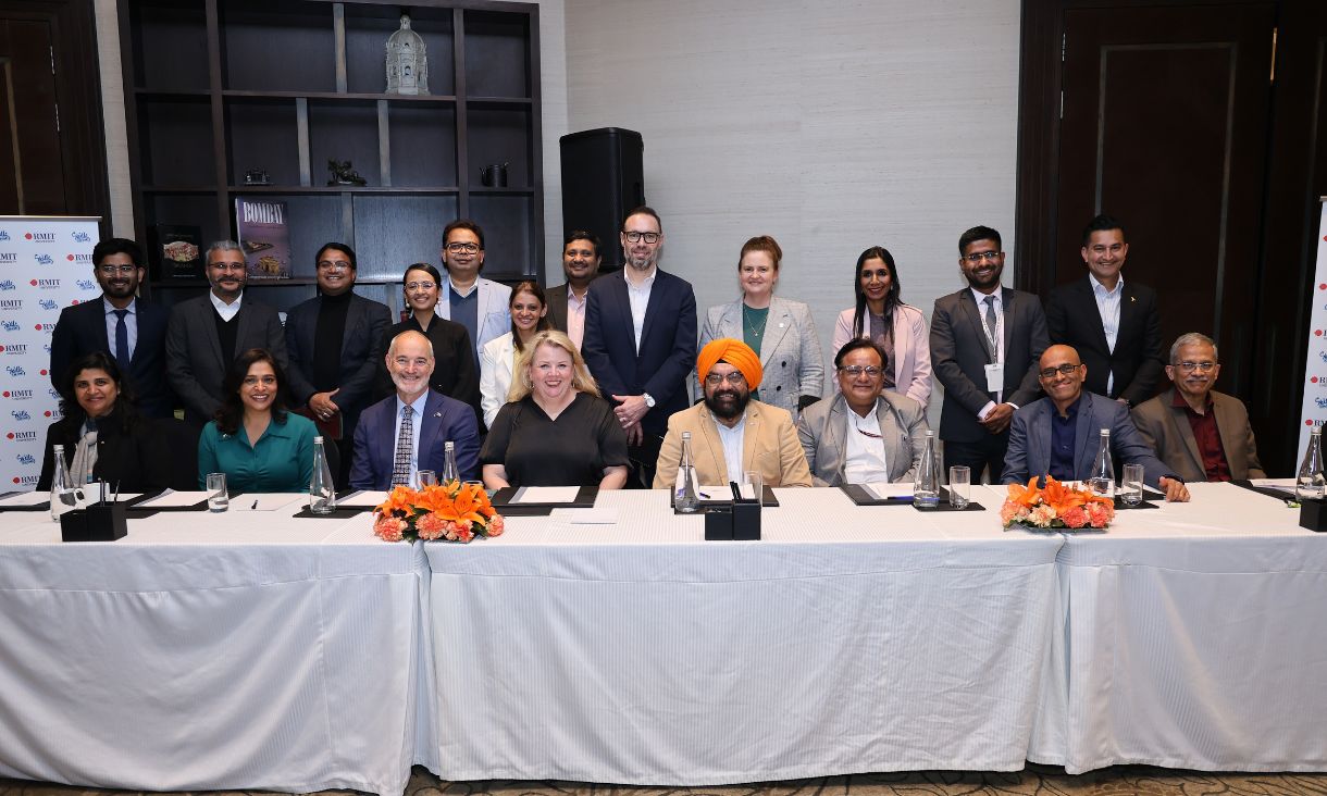 The Industry Leadership Roundtable brought together representatives from RMIT University, Confederation of Indian Industry (CII), India’s National Council for Vocation Education and Training, All India Council for Technical Education, Austrade and BITS.