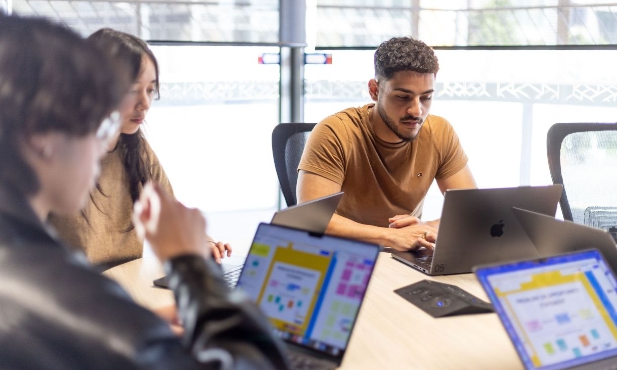 Students participating in Apple Foundation Program