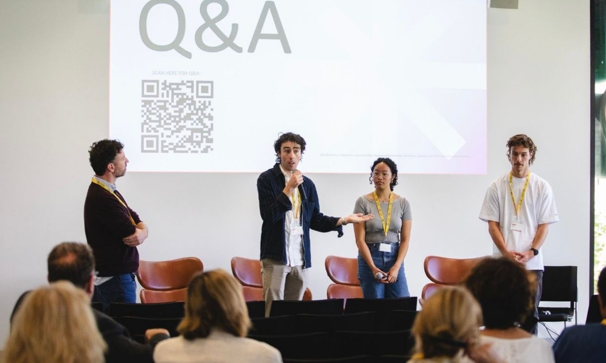 Marlon presenting at the Learning and Teaching Festival.