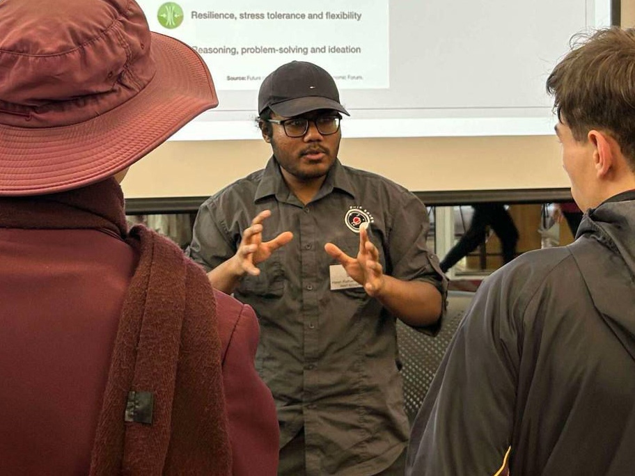 Hasin participating in Rover team outreach as part of his RMIT Plus experience.