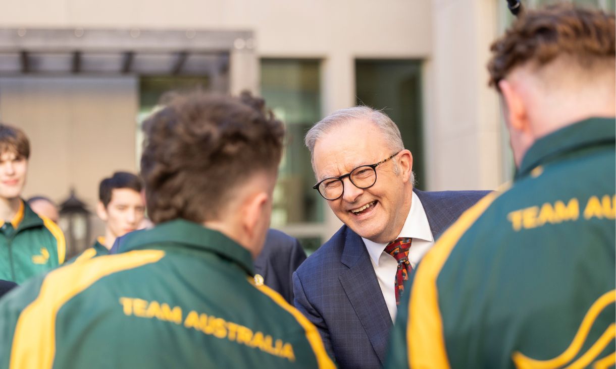 World Skills team with Prime Minister Anthony Albanese