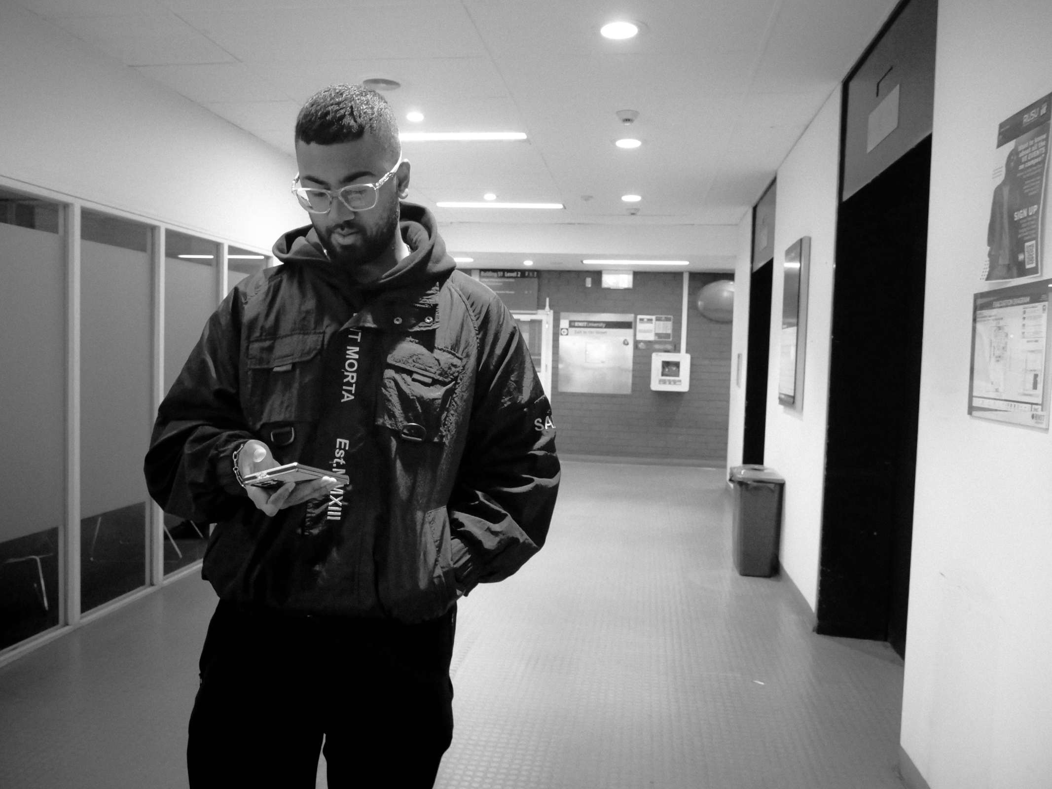 Saif Mosafeer, Bachelor of Communications (Media) student on WIL placement with RMIT Active