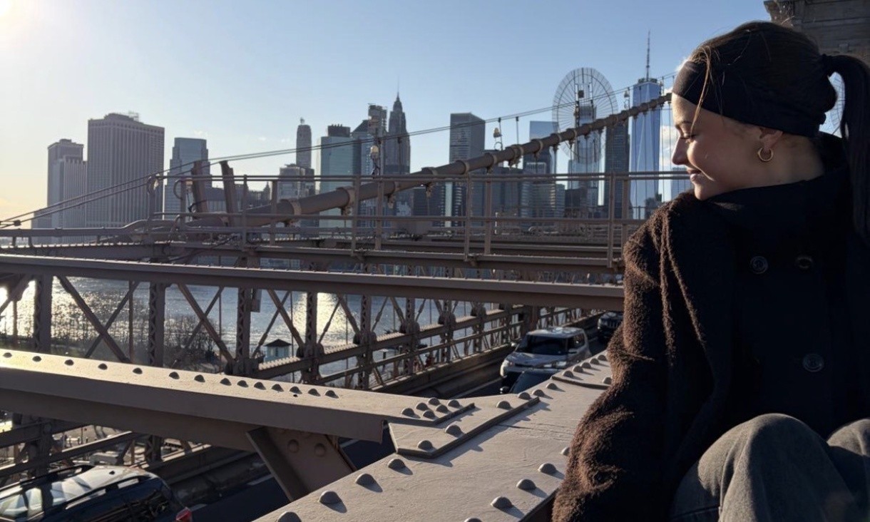 Louise King during her exchange in New York as the inaugural recipient of the Saskia Loer Hansen Memorial Scholarship.
