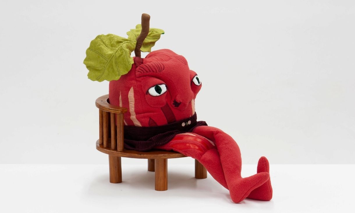 Character sitting on chair