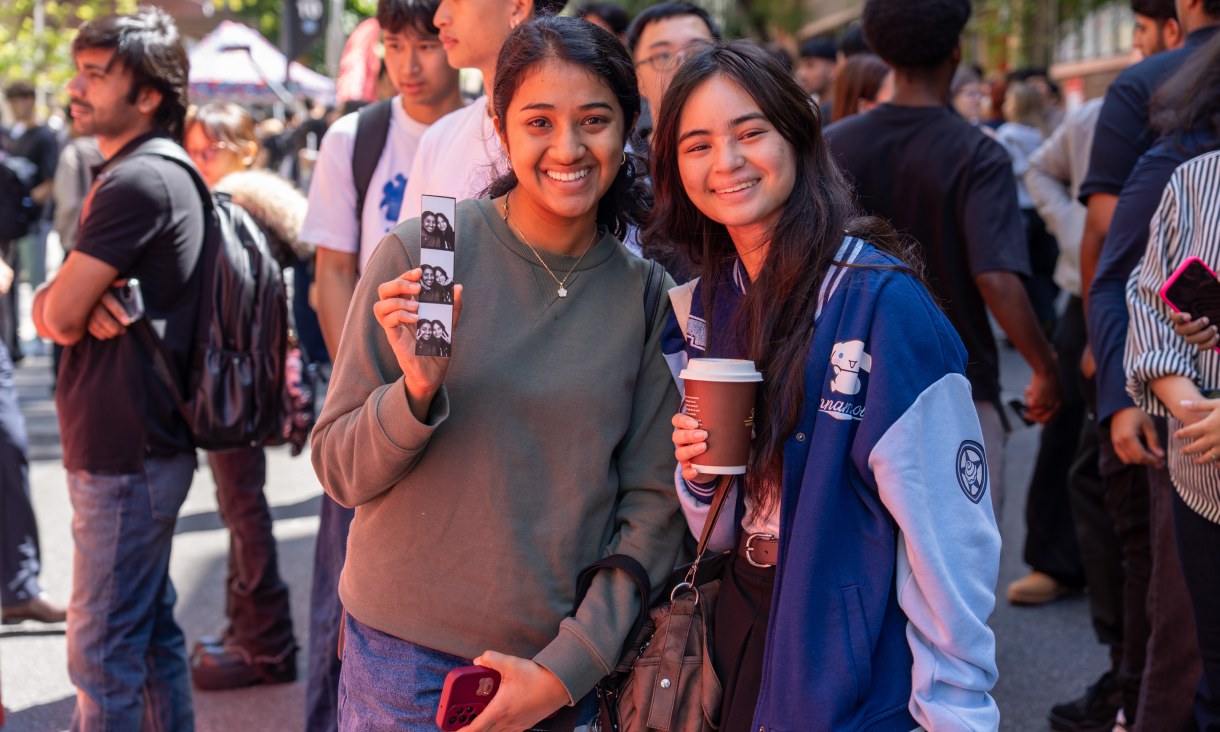 Two girls at RMIT O Week in 2026