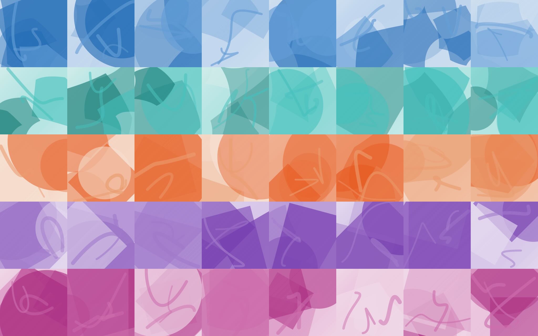 Colourful squares
