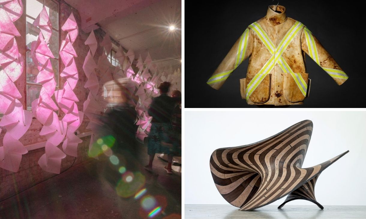 Collage of NGV artefacts
