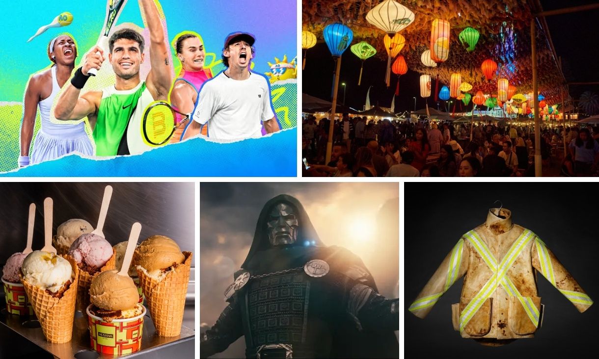 Collage of summer activities