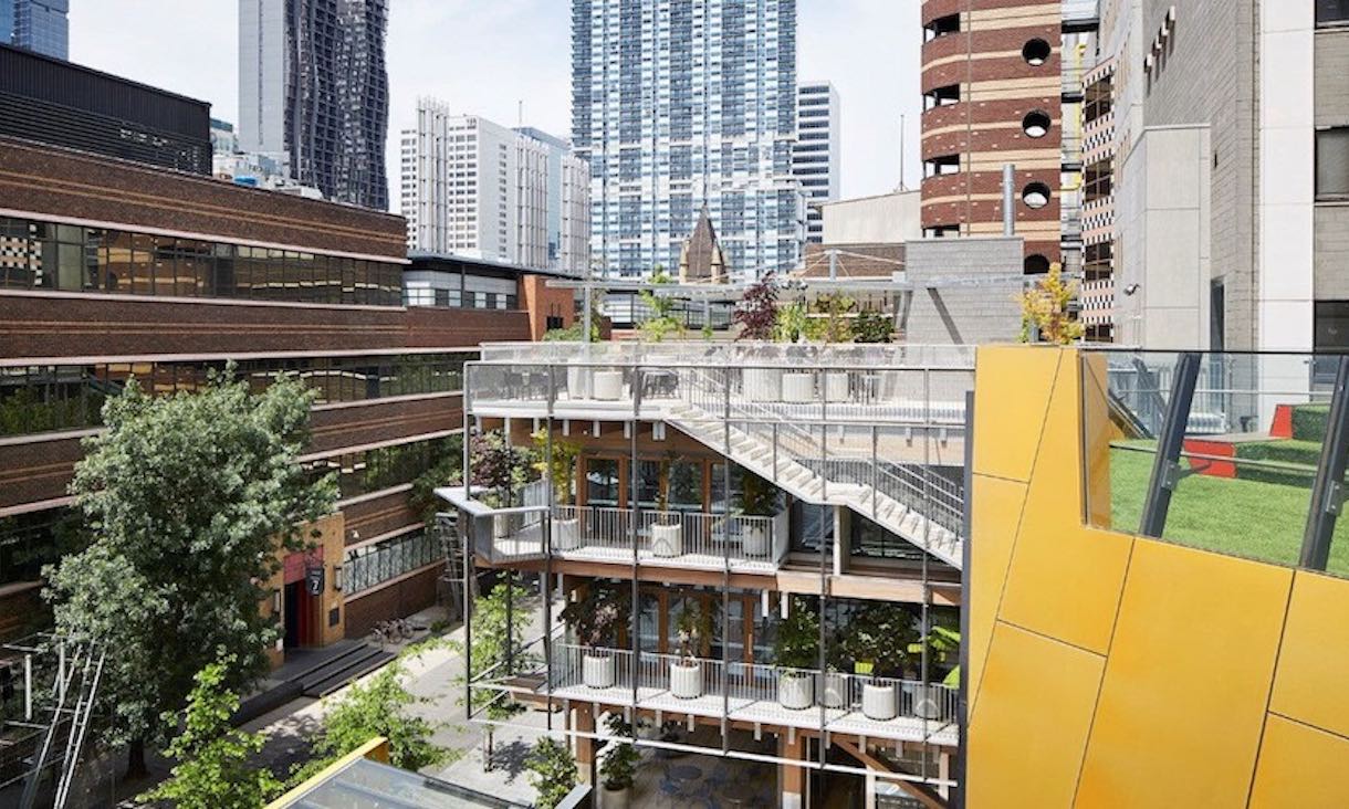 Buildings at the RMIT City Campus.