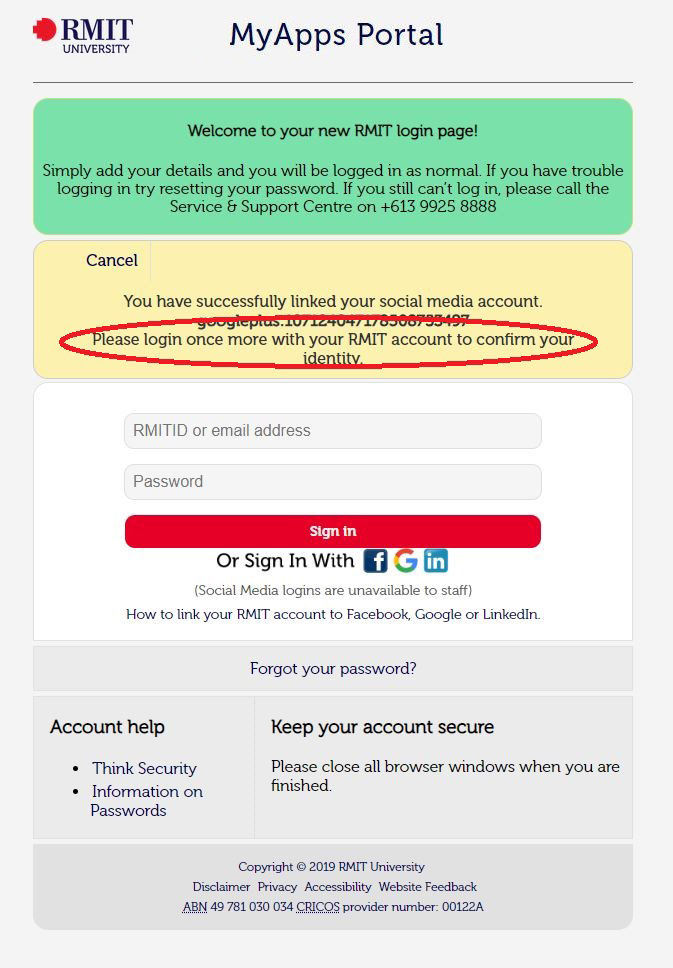 MyApps Login Once More