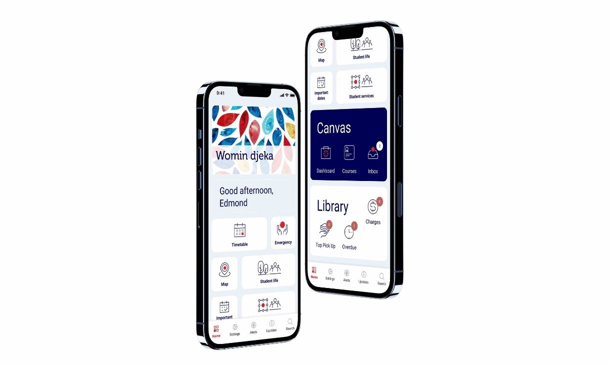 The RMIT App interface displayed on an iPhone.