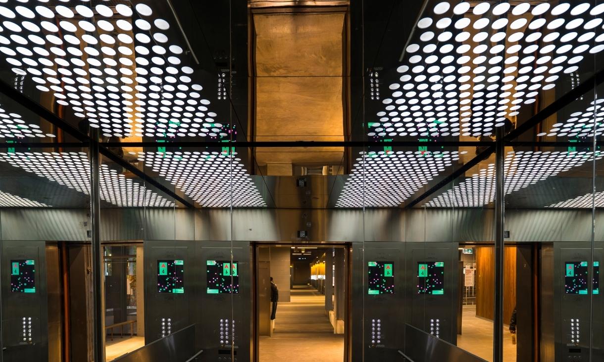 Interior of lift