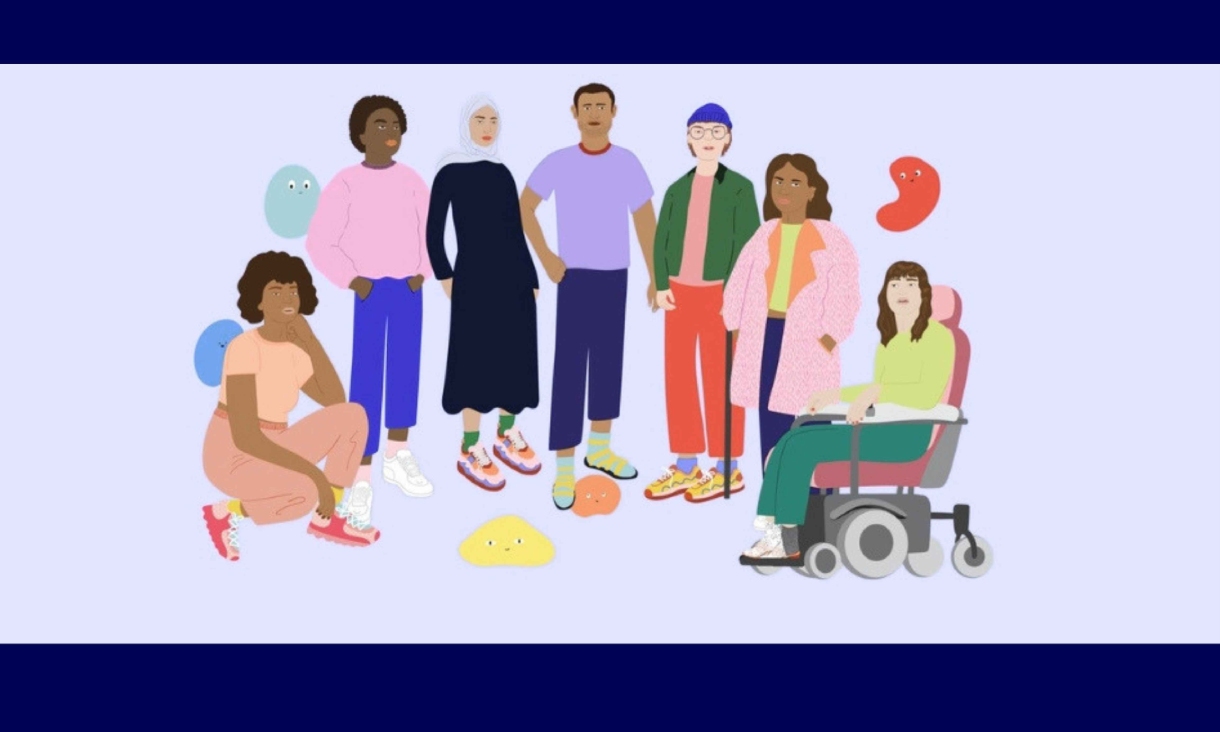 Illustration of 7 people.