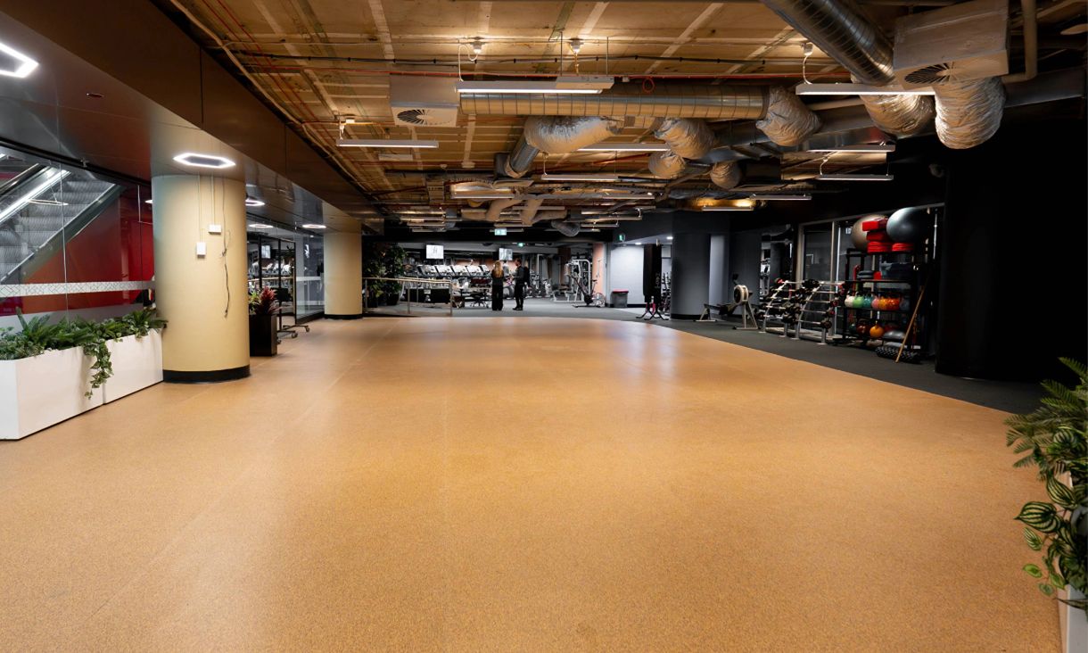Empty fitness centre