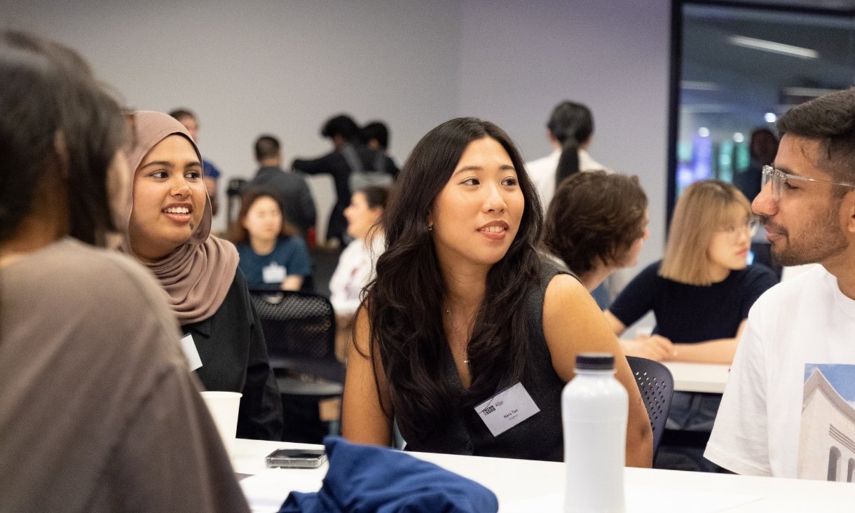 Students talking