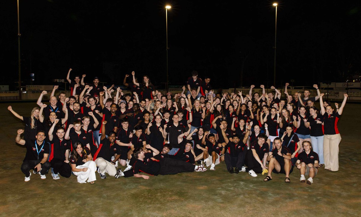 Group photo of Redbacks 2025 UniSport Nationals team