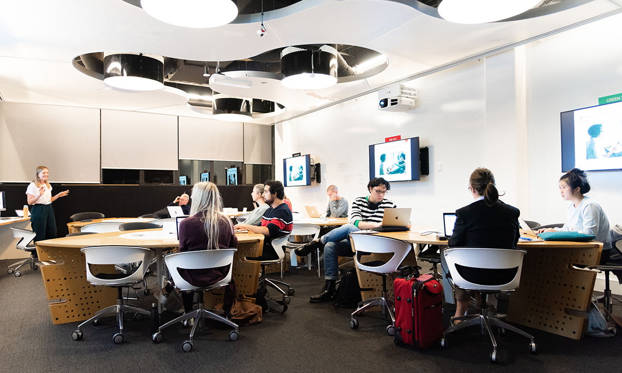 Students engaging in classroom learning