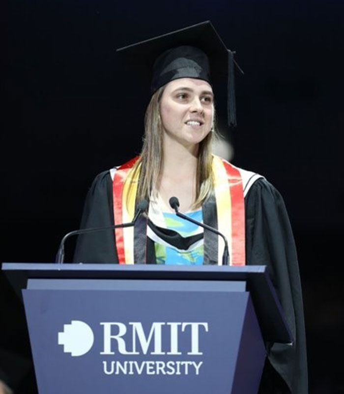 Caley Manzie, Bachelor of Science (Geospatial Science, Honours)