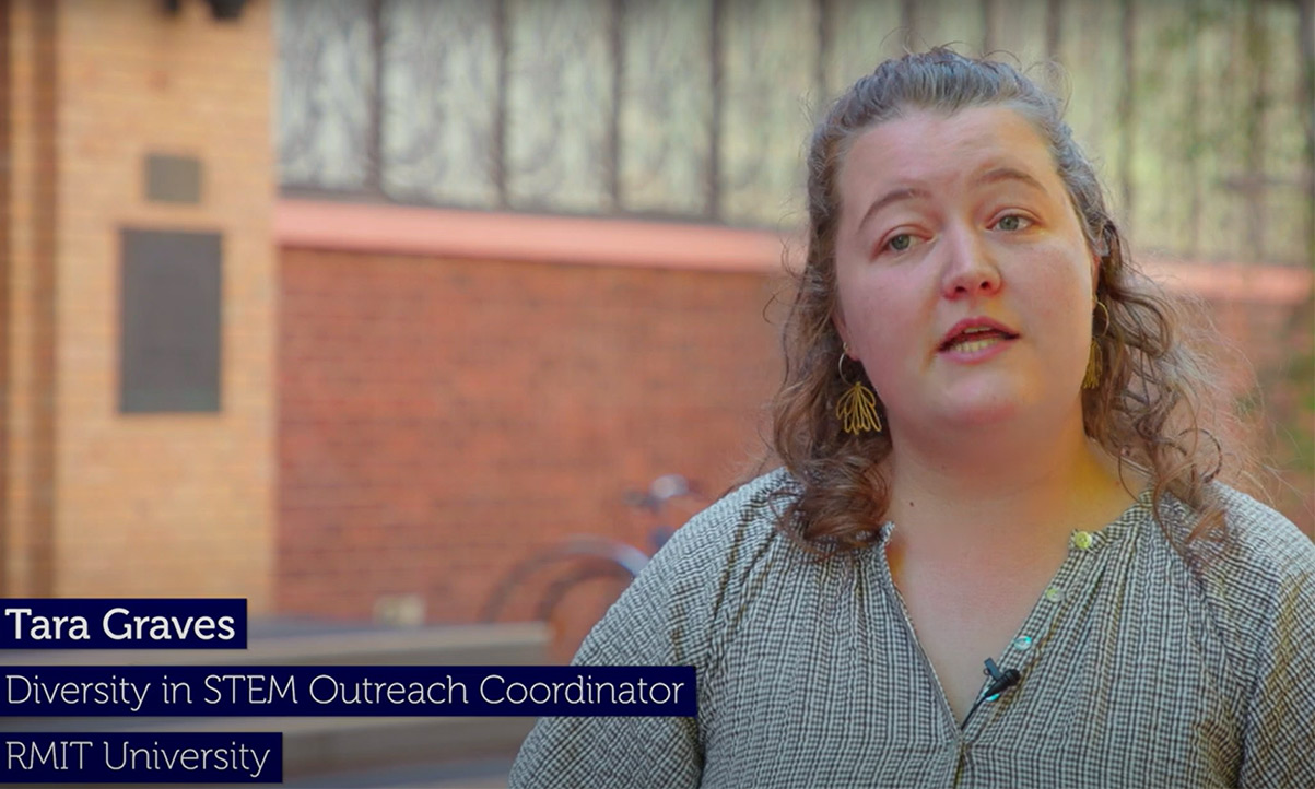 Video image of Tara Graves, Diversity in STEM Outreach Coordinator