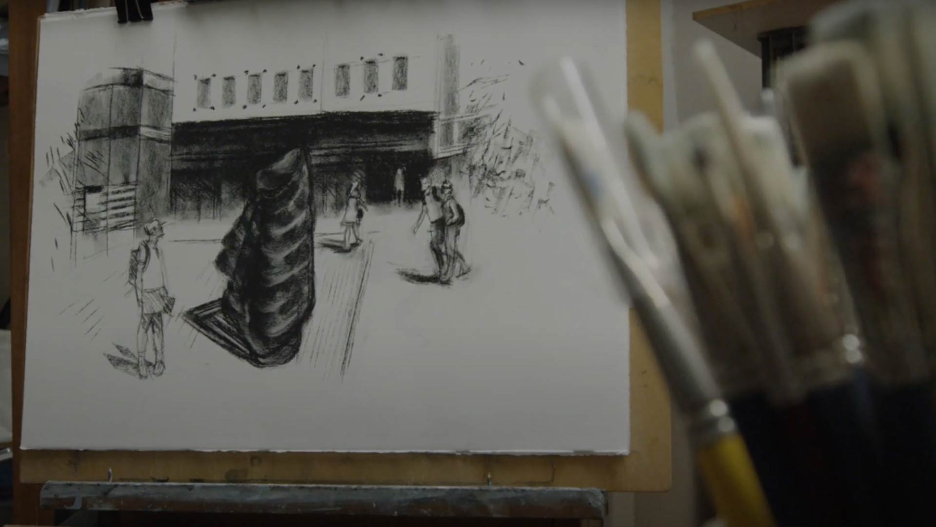 Image of a black and white drawing