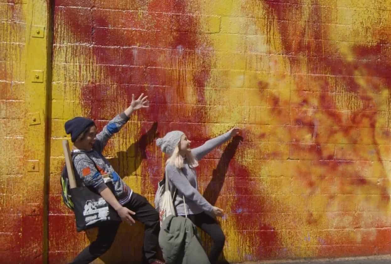 Students at RMIT city campus