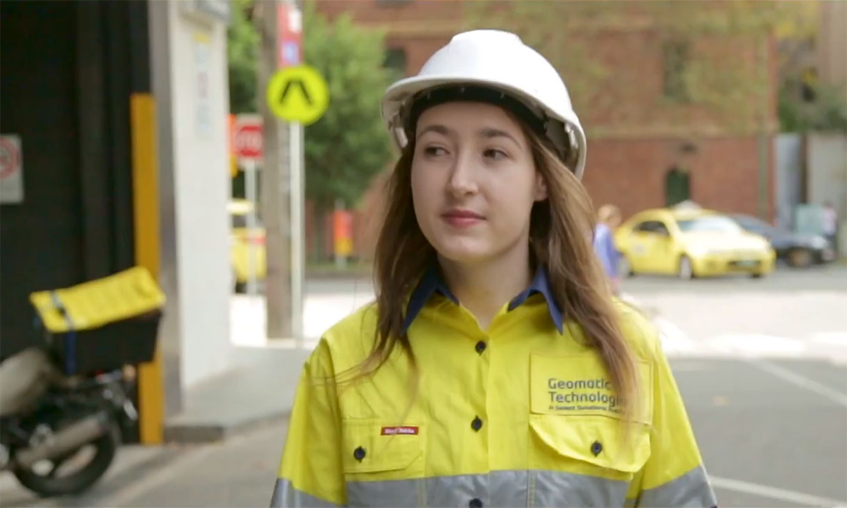 Geospatial Science alumnus Claire Knauth