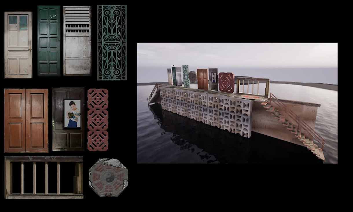 3D models of architectural elements from a collective housing complex, created by Lucas Horta (Image: Lucas Horta)