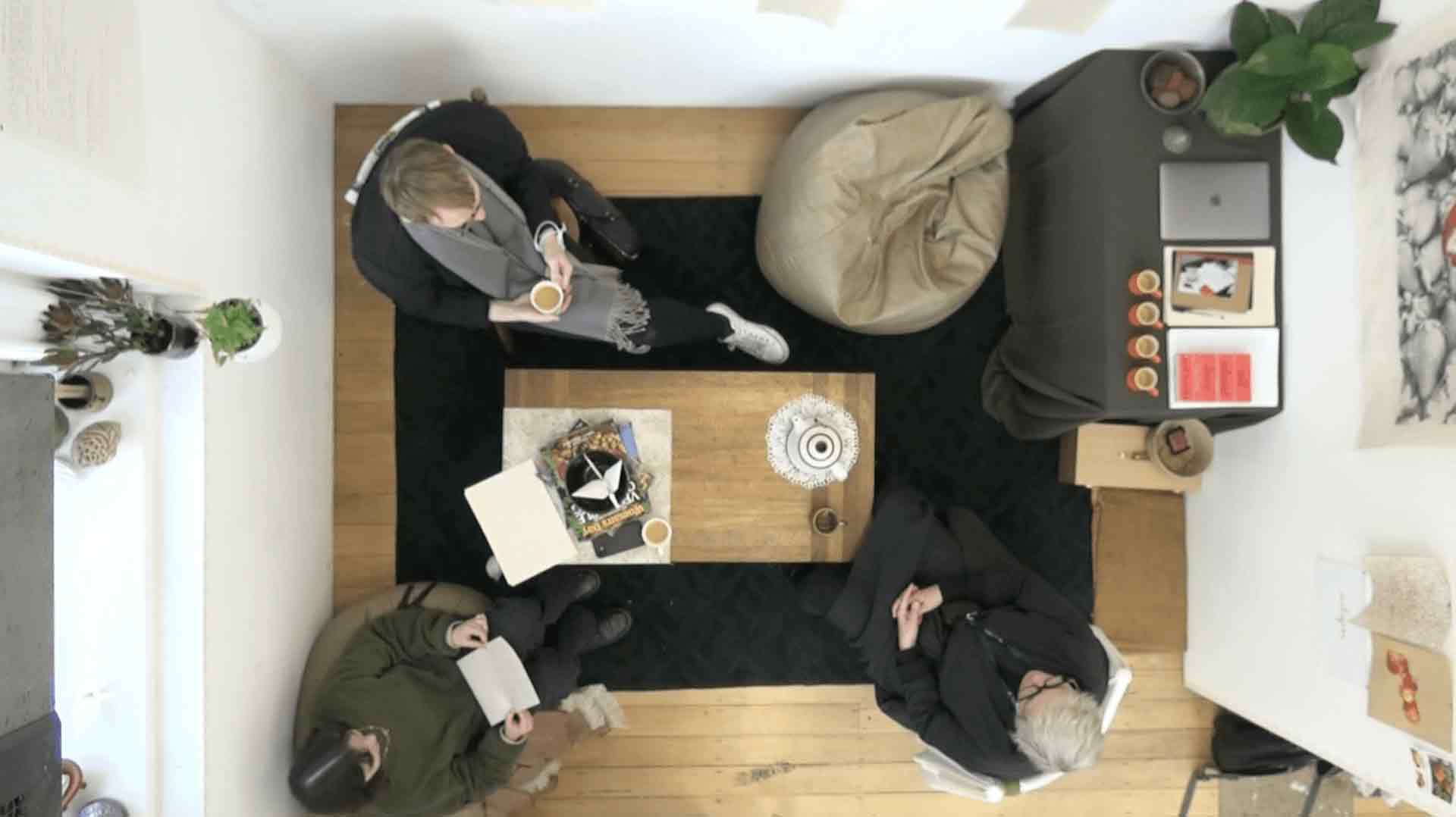 2022 Lucy Keatch tea for three 2022 performance still - birds eye view