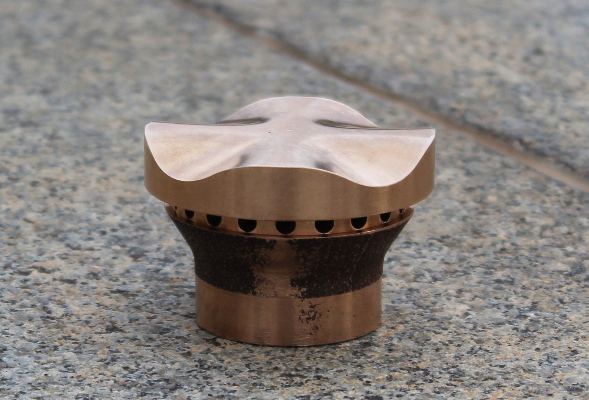 The new bronze burner for the Eternal Flame.