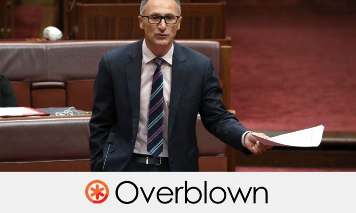 Richard Di Natale's claim ignores ongoing spending on climate change.